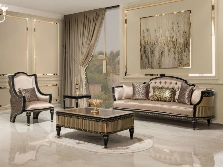 Casa Padrino Luxus Barock Couchtisch Braun / Schwarz / Gold - Prunkvoller Wohnzimmertisch im Barockstil - Barockstil Wohnzimmer Möbel - Barock Einrichtung - Barock Möbel - Luxus Möbel im Barockstil