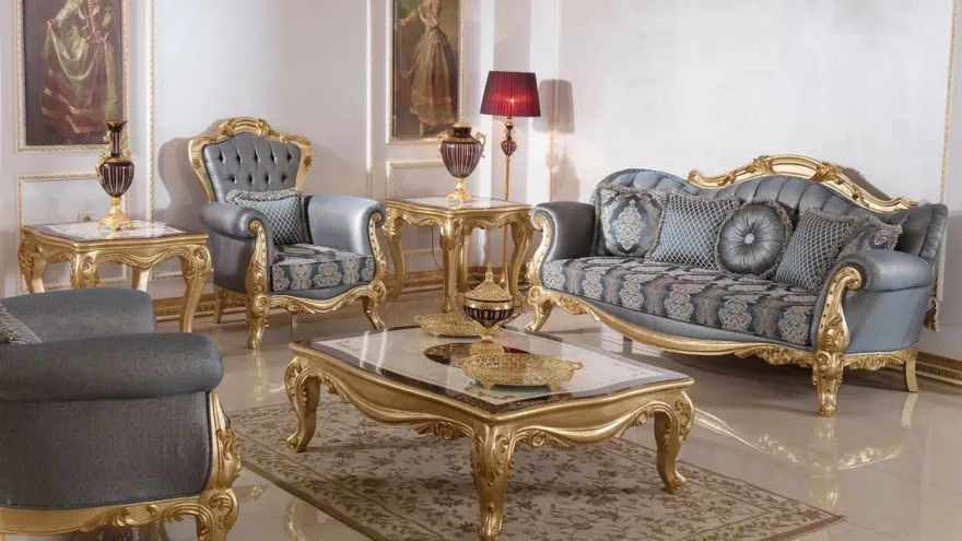 Casa Padrino Luxus Barock Couchtisch Weiß / Braun / Gold - Prunkvoller Massivholz Wohnzimmertisch im Barockstil - Barock Wohnzimmer Möbel - Edel & Prunkvoll