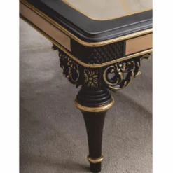 Casa Padrino Luxus Barock Couchtisch Beige / Braun / Gold 120 cm - Barock Möbel