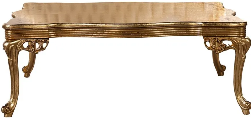 Casa Padrino Luxus Barock Couchtisch Antik Gold - Rechteckiger Barockstil Wohnzimmertisch - Barockstil Wohnzimmer Möbel - Handgefertigte Barock Möbel - Luxus Möbel im Barockstil - Edel & Prunkvoll