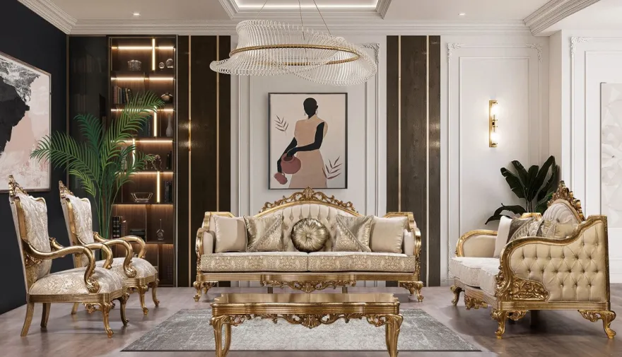 Casa Padrino Luxus Barock Couchtisch Antik Gold - Rechteckiger Barockstil Wohnzimmertisch - Barockstil Wohnzimmer Möbel - Handgefertigte Barock Möbel - Luxus Möbel im Barockstil - Edel & Prunkvoll