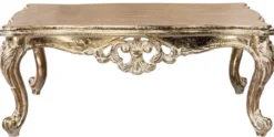 Casa Padrino Luxus Barock Couchtisch Antik Gold - Rechteckiger Barockstil Wohnzimmertisch - Barockstil Wohnzimmer Möbel - Barock Möbel - Luxus Möbel im Barockstil - Edel & Prunkvoll