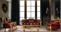 Casa Padrino Luxus Barock Couchtisch Gold - Massivholz Wohnzimmertisch im Barockstil - Barock Wohnzimmer Möbel - Edel & Prunkvoll