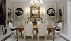 Casa Padrino Luxus Barock Deko Vase Antik Weiß / Antik Gold - Prunkvolle Barockstil Massivholz Blumenvase - Barock Deko Accessoires - Edel & Prunkvoll - Luxus Qualität - Made in Italy