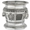 Casa Padrino Luxus Barock Deko Weinkühler Antik Silber H. 30 cm - Hotel Deko