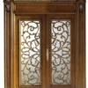 Casa Padrino Luxus Barock Doppel Wohnungstür Braun / Gold 231 cm - Made in Italy