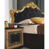 Casa Padrino Luxus Barock Doppelbett mit Glitzersteinen Schwarz / Gold - Barockstil Schlafzimmer Möbel