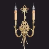 Casa Padrino Luxus Barock Doppel Wandleuchte Gold H. 50 cm - Made in Italy