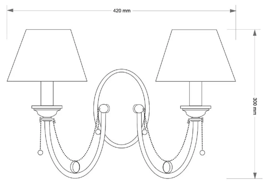 Casa Padrino Luxus Barock Doppel Wandleuchte Messing mit Patina / Beige / Gold 42 x 29 x H. 30 cm - Barockstil Messing Wandlampe mit Lampenschirmen - Barock Leuchten - Edel & Prunkvoll
