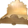 Casa Padrino Luxus Barock Doppelbett Gold - Prunkvolles Massivholz Bett mit Kopfteil - Schlafzimmer Möbel im Barockstil - Edel & Prunkvoll