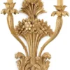 Casa Padrino Luxus Barock Doppel Wandleuchte Antik Gold 29 x 14 x H. 56 cm - Prunkvolle Wandlampe im Barockstil - Barock Leuchten - Luxus Qualität - Made in Italy