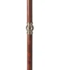 Casa Padrino Luxus Barock Dressboy Messingfarben / Dunkelbraun 40 x 40 x H. 133 cm - Edler Messing Kleiderständer - Barock Hotel Garderoben Möbel