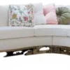 Casa Padrino Luxus Barock Ecksofa Weiß - Prunkvolles Wohnzimmer Sofa - Barockstil Wohnzimmer Möbel - Luxus Möbel im Barockstil - Barock Einrichtung - Edel & Prunkvoll