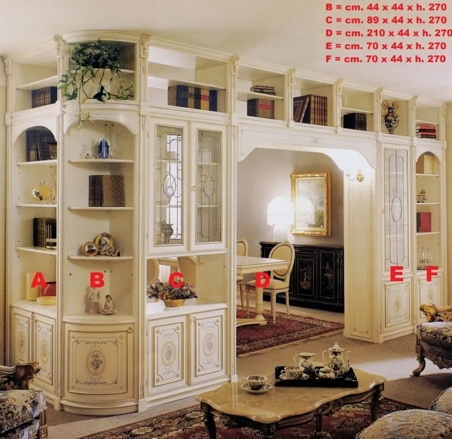 Casa Padrino Luxus Barock Eckschrank Weiß / Mehrfarbig / Gold - Riesiger Massivholz Wohnzimmer Schrank im Barockstil - Barock Wohnzimmer Möbel - Luxus Qualität - Made in Italy