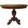 Casa Padrino Luxus Barock Esstisch Dunkelbraun 100-140 cm - Barock Esszimmer Möbel