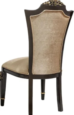 Casa Padrino Luxus Barock Esszimmer Stuhl Hellbraun H. 115 cm - Barock Möbel