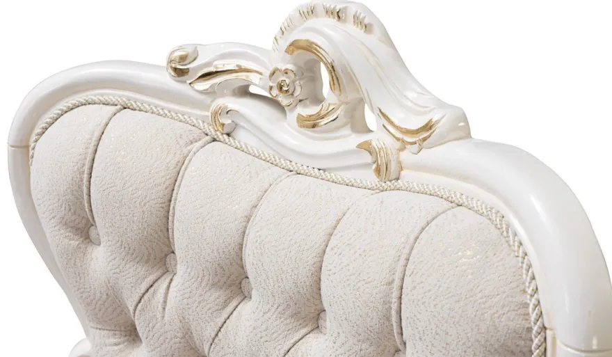 Casa Padrino Luxus Barock Esszimmer Stuhl 6er Set Weiß / Gold - Prunkvolle Barockstil Küchen Stühle - Luxus Esszimmer Möbel im Barockstil - Barock Esszimmer Möbel - Barockstil Möbel