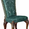 Casa Padrino Luxus Barock Esszimmer Stuhl Grün / Braun / Gold - Made in Italy
