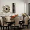 Casa Padrino Luxus Barock Esszimmer Stuhl Gold / Schwarz H. 120 cm - Barock Esszimmer Möbel