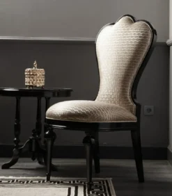 Casa Padrino Luxus Barock Esszimmer Stuhl Gold / Schwarz H. 120 cm - Barock Esszimmer Möbel