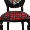 Casa Padrino Luxus Barock Esszimmer Set Schottland Mann und Frau Mehrfarbig / Schwarz 48 x 50 x H. 98 cm - 4 handgefertigte Esszimmerstühle - Barock Esszimmermöbel