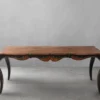 Casa Padrino Luxus Barock Esstisch Braun / Antik Schwarz 202,5 x 102 x H. 78,5 cm - Massivholz Esszimmertisch - Luxus Esszimmer Möbel im Barockstil - Barock Möbel - Barock Einrichtung