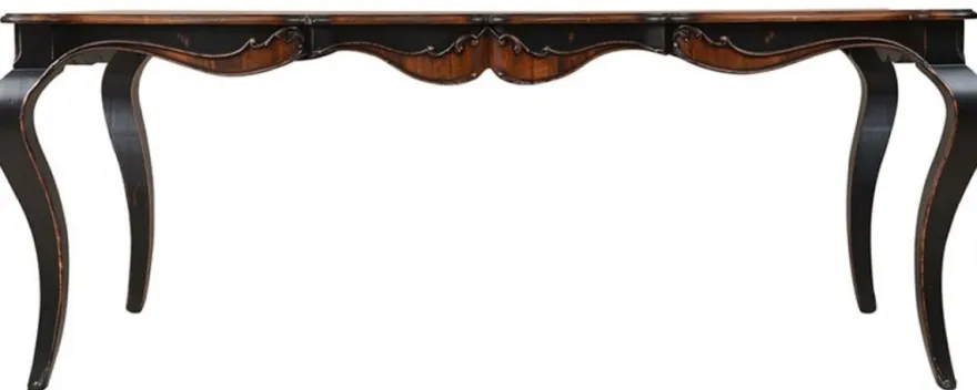 Casa Padrino Luxus Barock Esstisch Braun / Antik Schwarz 202,5 x 102 x H. 78,5 cm - Massivholz Esszimmertisch - Luxus Esszimmer Möbel im Barockstil - Barock Möbel - Barock Einrichtung