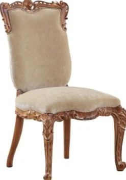 Casa Padrino Luxus Barock Esszimmer Set Beige / Braun - 1 Barock Esstisch & 8 Barock Esszimmerstühle - Esszimmer Möbel im Barockstil - Edel & Prunkvoll