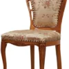 Casa Padrino Luxus Barock Esszimmer Stuhl 8er Set mit elegantem Muster Gold / Mehrfarbig / Braun - Barockstil Küchen Stühle - Prunkvolle Luxus Esszimmer Möbel im Barockstil - Edel & Prunkvoll