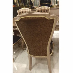 Casa Padrino Luxus Barock Esszimmer Set Medaillon Bordeauxrot / Gold 50 x 52 x H. 99 cm - 4 handgefertigte Esszimmerstühle - Barock Esszimmermöbel