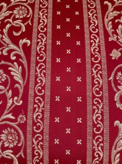 Casa Padrino Luxus Barock Esszimmerstuhl mit Armlehnen Bordeauxrot / Gold / Braun - Prunkvoller Stuhl mit elegantem Muster - Barock Esszimmer Möbel - Luxus Qualität - Made in Italy