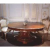 Casa Padrino Luxus Barock Esstisch Braun / Silber 177 cm - Barock Möbel - Made in Italy