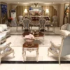 Casa Padrino Luxus Barock Esstisch Dunkelbraun / Silber - Hochwertiger handgefertigter Massivholz Esszimmertisch im Barockstil - Barock Esszimmer Möbel - Edel & Prunkvoll