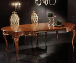 Casa Padrino Luxus Barock Esszimmer Set Braun / Gold - 1 Ausziehbarer Barock Esstisch & 6 Barock Esszimmerstühle - Esszimmer Möbel im Barockstil - Luxus Qualität - Made in Italy