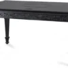 Casa Padrino Luxus Barock Esstisch Schwarz - Rechteckiger Massivholz Esszimmertisch im Barockstil - Barock Esszimmer & Hotel Möbel - Luxus Qualität - Made in Italy