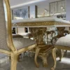 Casa Padrino Luxus Barock Esszimmer Stuhl Set Gold Muster / Antik Gold - Handgefertigtes Küchen Stühle 6er Set - Prunkvolle Barock Esszimmer Möbel