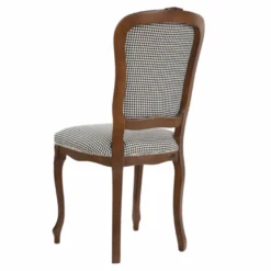 Casa Padrino Luxus Barock Esszimmer Stuhl Schwarz / Weiß / Braun H. 100 cm
