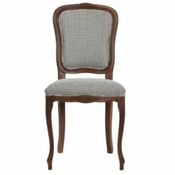 Casa Padrino Luxus Barock Esszimmer Stuhl Schwarz / Weiß / Braun H. 100 cm