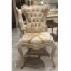 Casa Padrino Luxus Barock Esszimmer Stuhl Gold / Weiß / Grau / Gold H. 110 cm - Barock Esszimmer Möbel