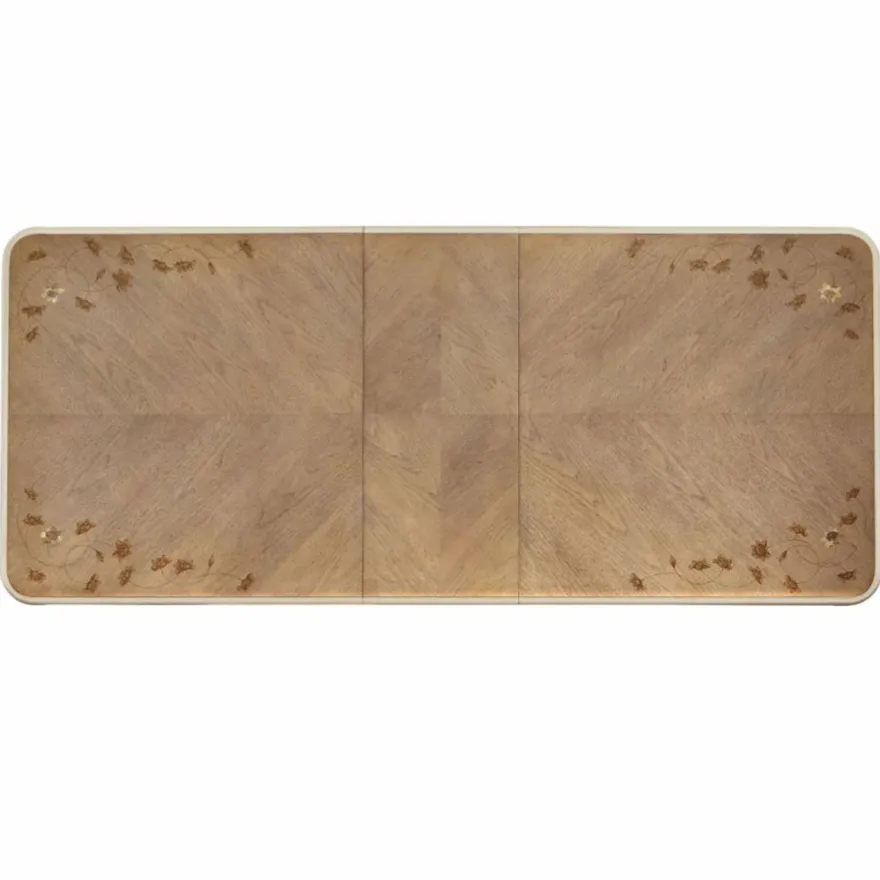 Casa Padrino Luxus Barock Esstisch Braun / Champagner-Gold 213-300 cm - Barock Möbel
