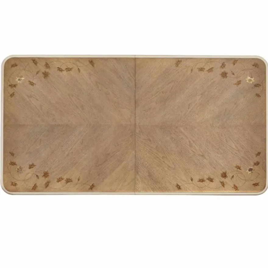 Casa Padrino Luxus Barock Esstisch Braun / Champagner-Gold 213-300 cm - Barock Möbel