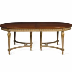 Casa Padrino Luxus Barock Esstisch Braun / Grau / Gold 220-340 cm - Barock Möbel - Made in Italy