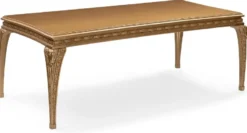 Casa Padrino Luxus Barock Esszimmer Set Grau / Gold - 1 Barock Esstisch & 6 Barock Esszimmerstühle - Luxus Esszimmer Möbel im Barockstil - Prunkvolle Barock Esszimmer Möbel