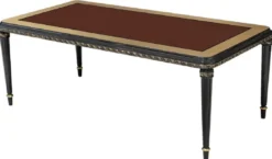 Casa Padrino Luxus Barock Esszimmer Set Silber / Braun / Schwarz / Gold - 1 Barock Esstisch & 6 Barock Esszimmerstühle - Luxus Esszimmer Möbel im Barockstil - Prunkvolle Barock Esszimmer Möbel