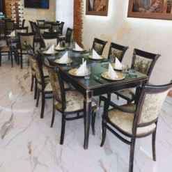 Casa Padrino Luxus Barock Esszimmer Set Schwarz / Gold - Barock Esszimmer Möbel