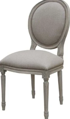 Casa Padrino Luxus Barock Esszimmer Stuhl Set Medaillon Grau 48 x 50 x H. 95 cm - Handgefertigte Esszimmerstühle im Barockstil - Barock Esszimmer Möbel - Luxus Qualität
