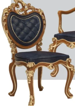 Casa Padrino Luxus Barock Esszimmer Set Weiß / Grün / Gold - 1 Barock Esstisch & 6 Barock Esszimmerstühle - Barock Esszimmer Möbel - Luxus Möbel im Barockstil - Edel & Prunkvoll - Luxus Qualität
