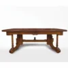 Casa Padrino Luxus Barock Esstisch Dunkelbraun / Braun 200-276 cm - Barock Möbel