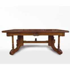 Casa Padrino Luxus Barock Esstisch Dunkelbraun / Braun 200-276 cm - Barock Möbel
