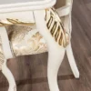 Casa Padrino Luxus Barock Esstisch Weiß / Gold - Rechteckiger Barockstil Küchentisch - Luxus Esszimmer Möbel im Barockstil - Barock Esszimmer Möbel - Barock Einrichtung